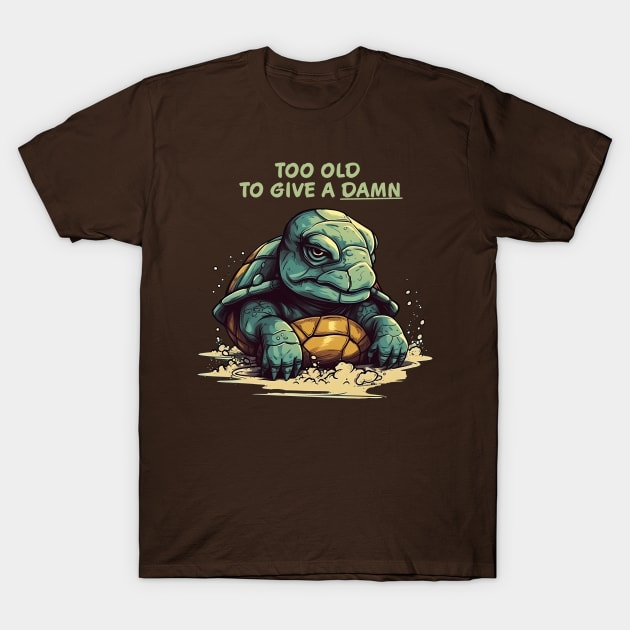 Mr. Old & Grumpy Turtle T-Shirt by Vaelerys